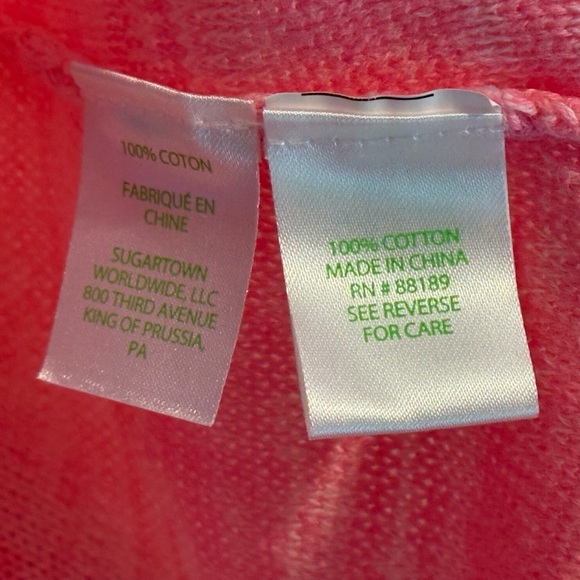 Women’s LILLY PULITZER Jody V-Neck Sweater HAVANA- PINK MARLED OMBRE. Size XS - Picture 14 of 15